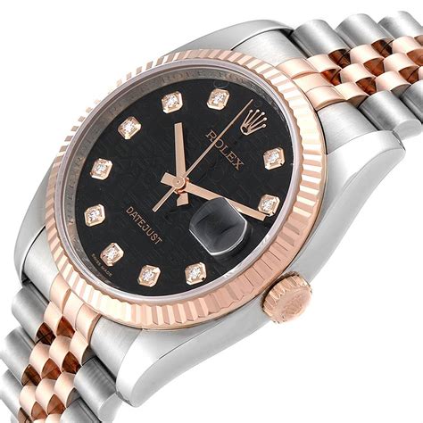 steel and rose gold rolex